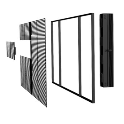 Pantalla LED transparente super delgada y ligera de diseño exterior sin mar