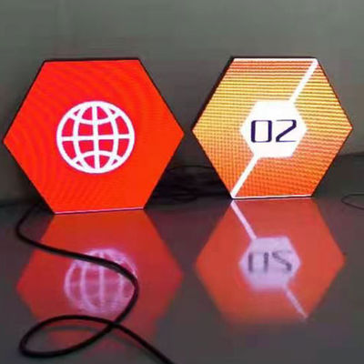 Panel de pantalla LED creativo impermeable / pantalla LED hexagonal interior