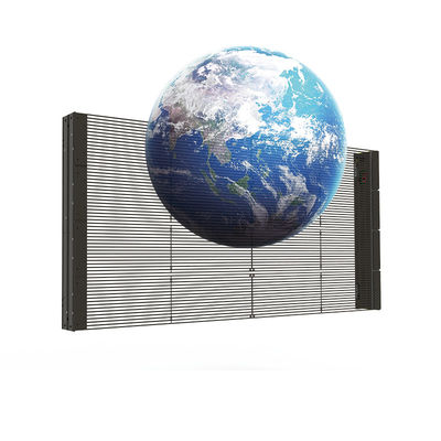 Display de pared LED transparente para interiores PH3.91-7.82 Pitch de píxeles Alta permeabilidad