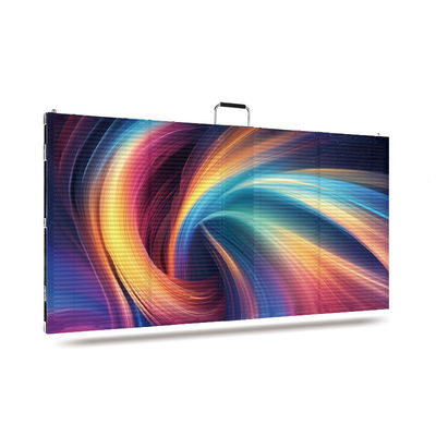 Pantalla LED transparente HT 500*1000 de instalación múltiple en 3D Pared de vídeo transparente