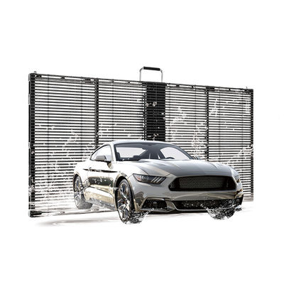 Pantalla LED transparente e impermeable HT 500*1000 Pared de vídeo transparente 3D