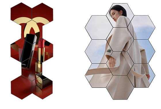Display LED hexagonal de alto brillo de color completo Instalación creativa