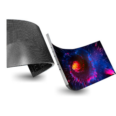 Publicidad pantallas de escenario LED flexibles de color completo pared de pantalla LED curva