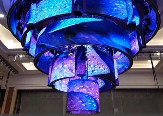 Pantalla de visualización flexible LED de alto brillo, se puede doblar hasta 180 °, se puede empalmar a voluntad