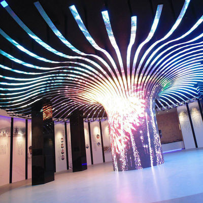 La serie SQ-R de pantalla flexible LED de alta resolución y brillo es perfecta para exhibición interior y exterior