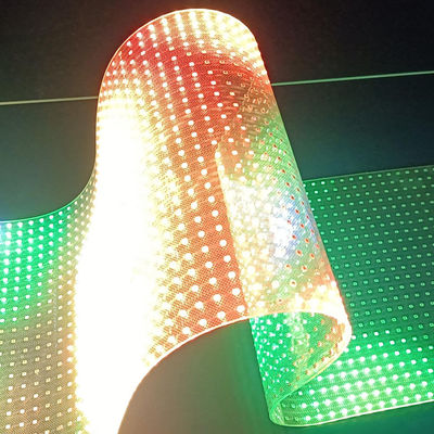 Solución de pantalla de película de cristal LED a todo color con vida útil de 100000 horas