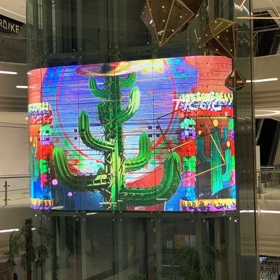 Luminosidad personalizada Pantalla de cristal LED transparente para un impacto visual dinámico