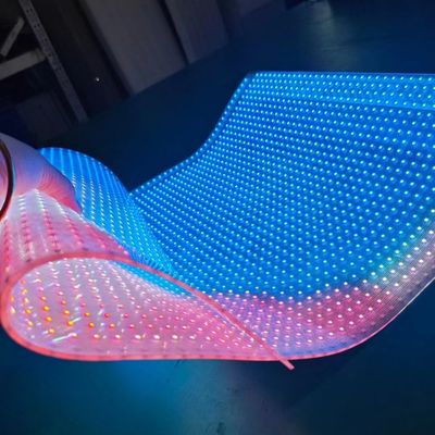 Impresionante pantalla LED holográfica para pantallas flexibles con ángulo de visión amplio 990mmX390mm
