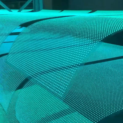 Pantalla de película de cristal LED de alta definición personalizada de pantalla grande transparente para interiores