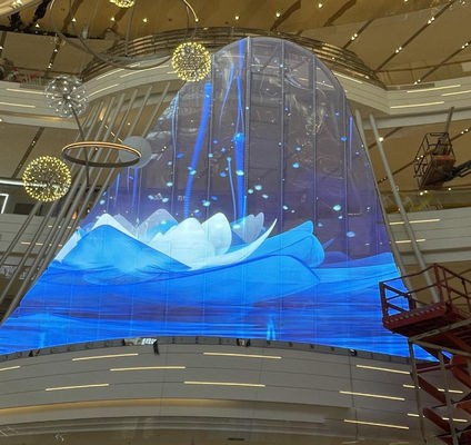 Control inteligente pantalla de película de cristal LED Gestión remota pantalla de alta definición