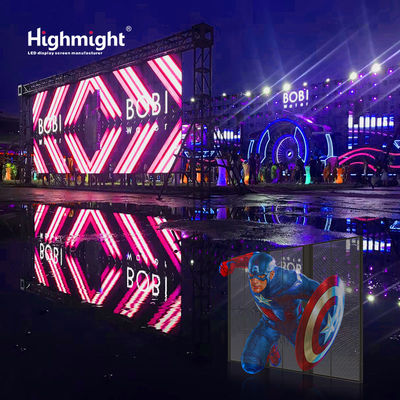 TRA-B 15-15 para interiores pantalla LED transparente pantalla publicitaria 3D doble mantenimiento