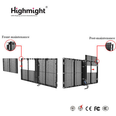 500 mm*1000 mm TRA-F PH3-7 para exteriores de montaje modular de alta luminosidad LED pantalla de visualización transparente