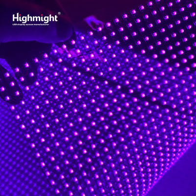 Pantalla de película de cristal de LED de alta transparencia Diseño ultra delgado Pantalla transparente sin límites