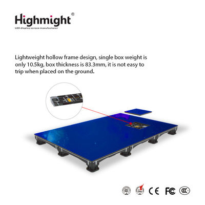 500mm*500mm DM PH3.9 RGB azulejos de suelo, azulejos de suelo de luz LED interactivos