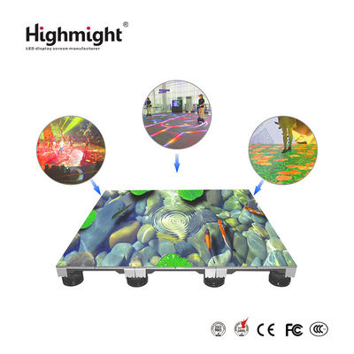 500mm*500mm DM PH3.9 RGB azulejos de suelo, azulejos de suelo de luz LED interactivos